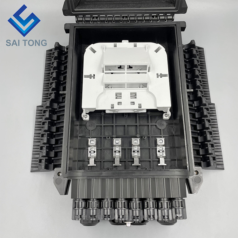 Saitong 섬유 광학 16 코어 스플 라이스 인클로저 분배기 상자 Caja 낮잠 상자 PLC 분배기 광섬유 분배 상자