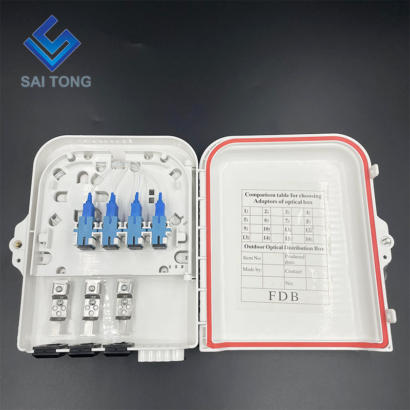 공장 공급 8 코어 ftth box plc splitter 1 8 광섬유 장비 용 광 분배 상자 8 포트 NAP