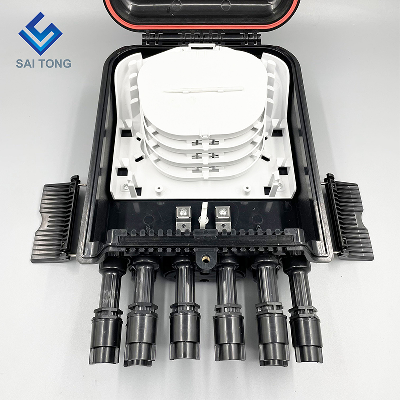 남미 FTTH 2/8 포트 Fibra Optica Cajas 터미널 방수 섬유 IP68 배포 상자 플랜지 화웨이와 새로운 조인트