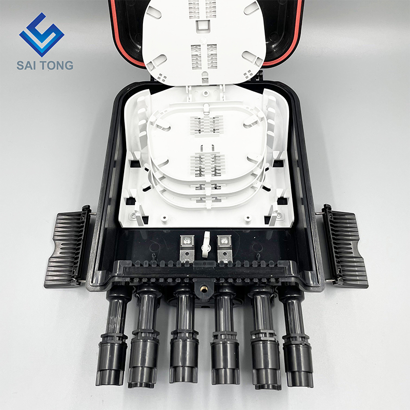 남미 FTTH 2/8 포트 Fibra Optica Cajas 터미널 방수 섬유 IP68 배포 상자 플랜지 화웨이와 새로운 조인트