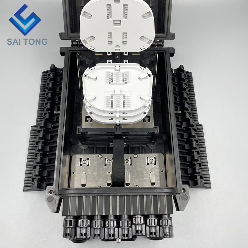 Saitong FTTH 야외 방수 IP65 16 코어 박스 배포 광섬유 터미널 4 in 16 out with new product 1 buyer