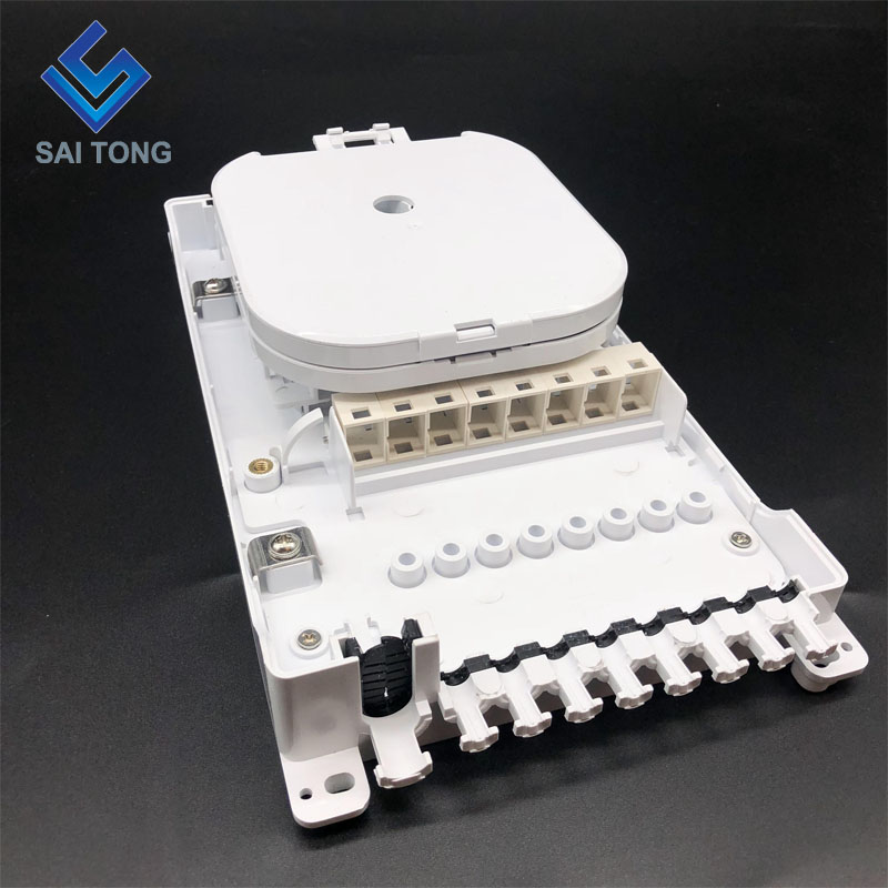 Saitong FTTH 재고 있음 중국 제조업체 8 섬유 비바람에 견디는 야외 FTTH 분포 광섬유 터미널 박스 HUAWEI 유형