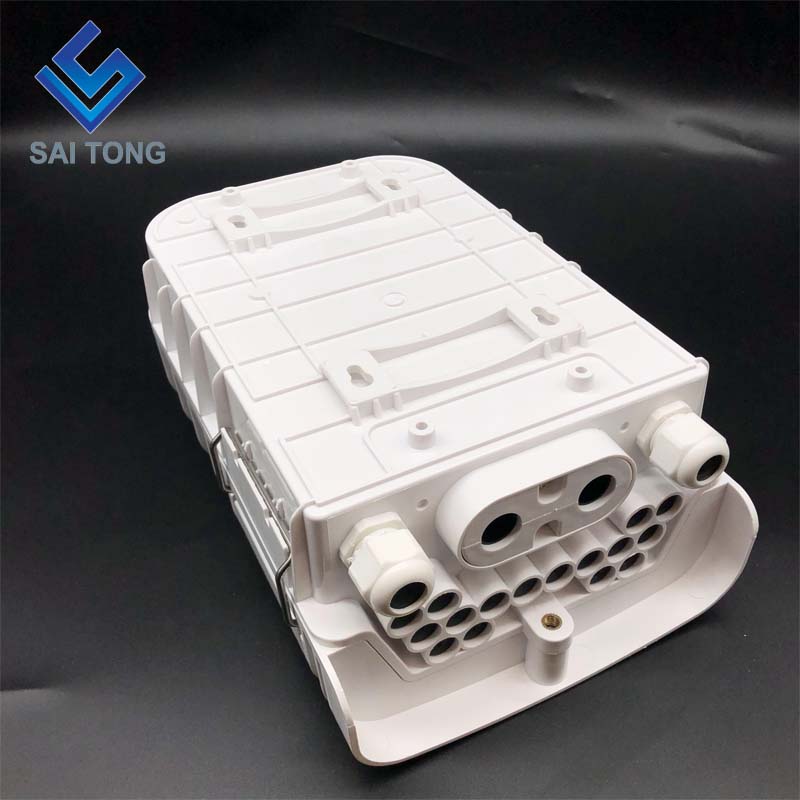 Saitong 16 코어 광섬유 폐쇄 상자 PLC FTTH FTTX FTTP 섬유 종료 상자 IP65 야외 광섬유 공동 상자 새로운 스타일