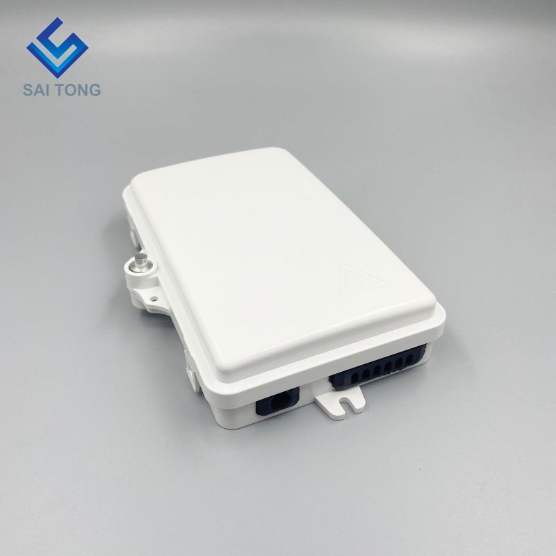 Saitong 1/6 포트 FTTH FTTX 6 코어 광섬유 분배 상자 PLC 지원 상자 ABS 광학 상자