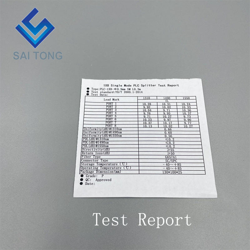 SC/UPC 1x8 광섬유 PLC 분배기 미니 튜브 유형 분배기 Plc 분배기 방수 SC UPC LGX 상자 카세트 유형