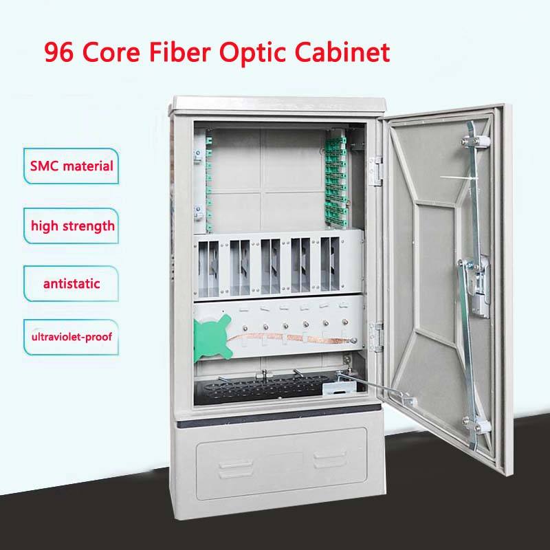 Saitong FTTH 96 코어 광섬유 ftth 분배 캐비닛 허브 SMC 광섬유 분배 교차 연결 ODF DDF 캐비닛