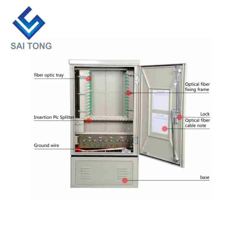 SaiTong FTTH 144 코어 광섬유 smc 야외 방수 IP55 smc 섬유 캐비닛 케이블 표준 또는 맞춤형 지원